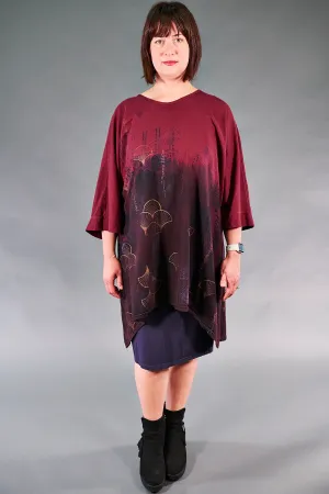 1566 Drawcord Tunic-Rowan/Noir-P
