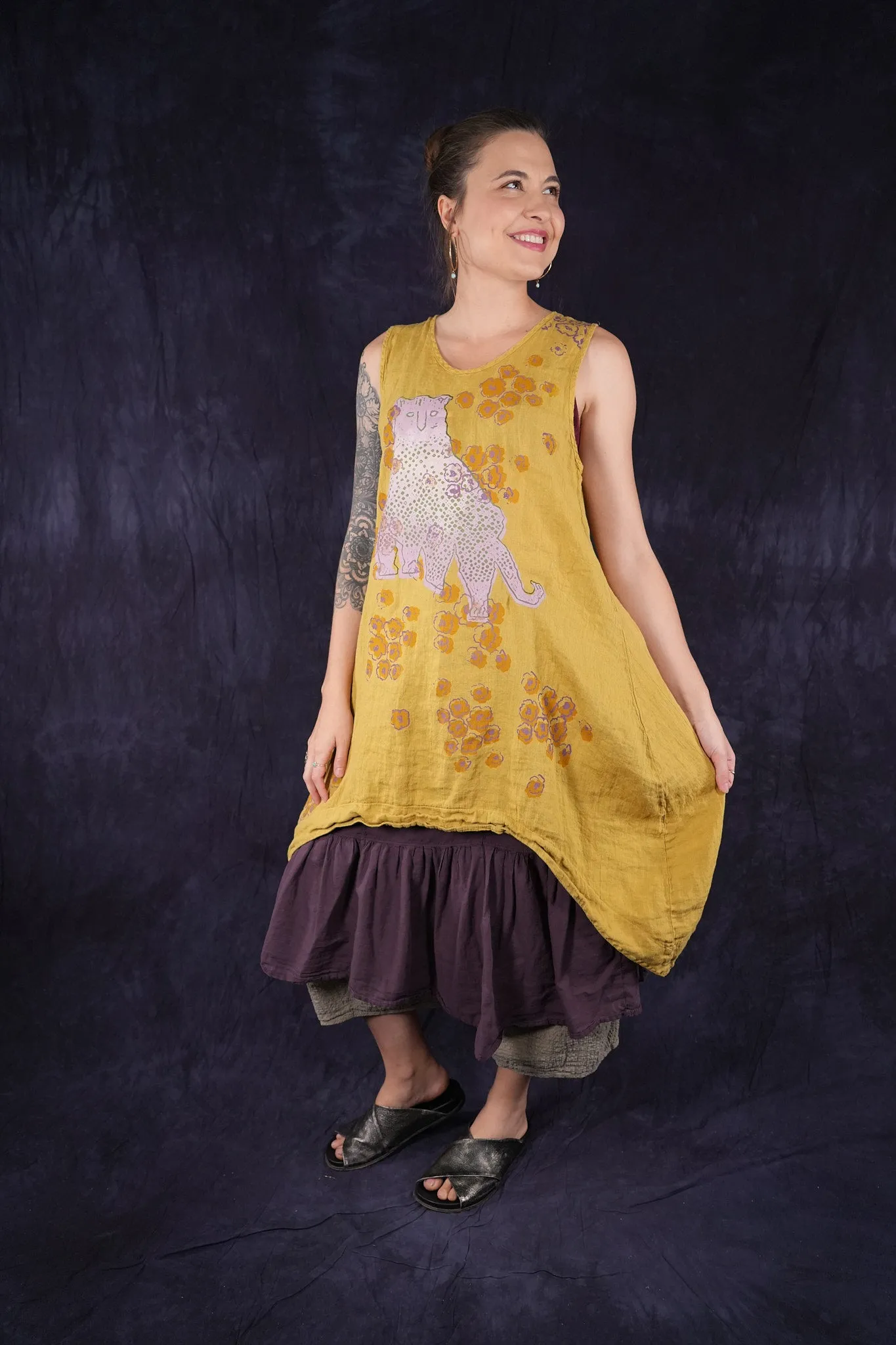 4191 Lawn Gather Skirt Fig