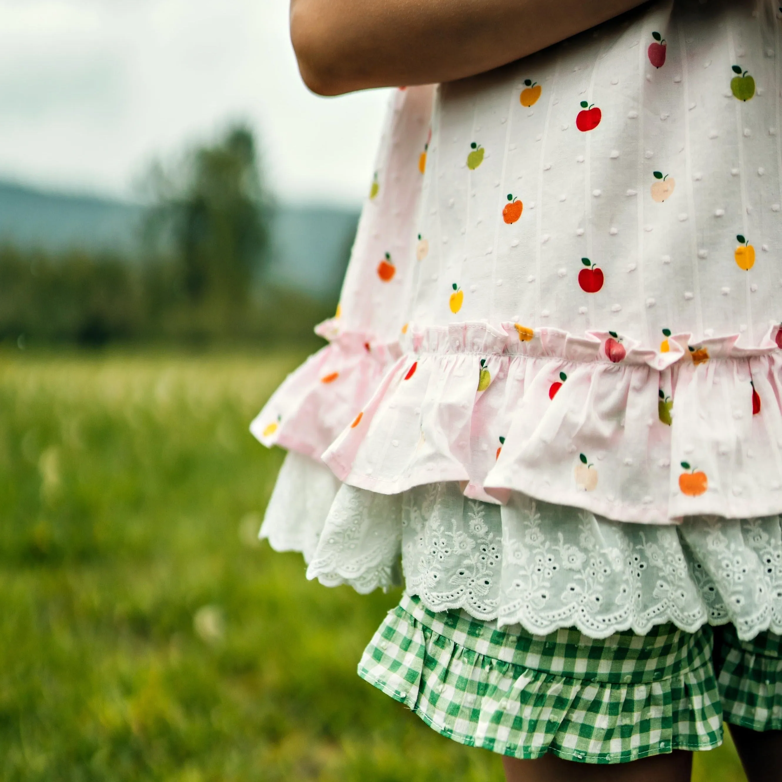 A Is for Apple: Tunic and Tunic Sets with Green Shorties (SIZE 8, 14 and 16 ONLY)