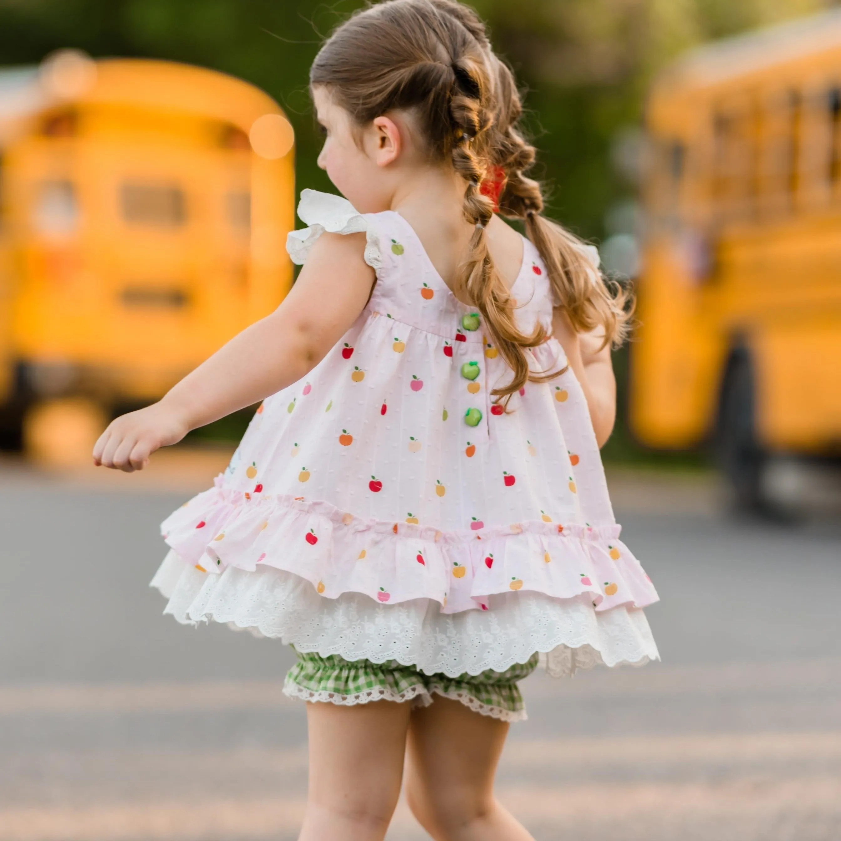 A Is for Apple: Tunic and Tunic Sets with Green Shorties (SIZE 8, 14 and 16 ONLY)