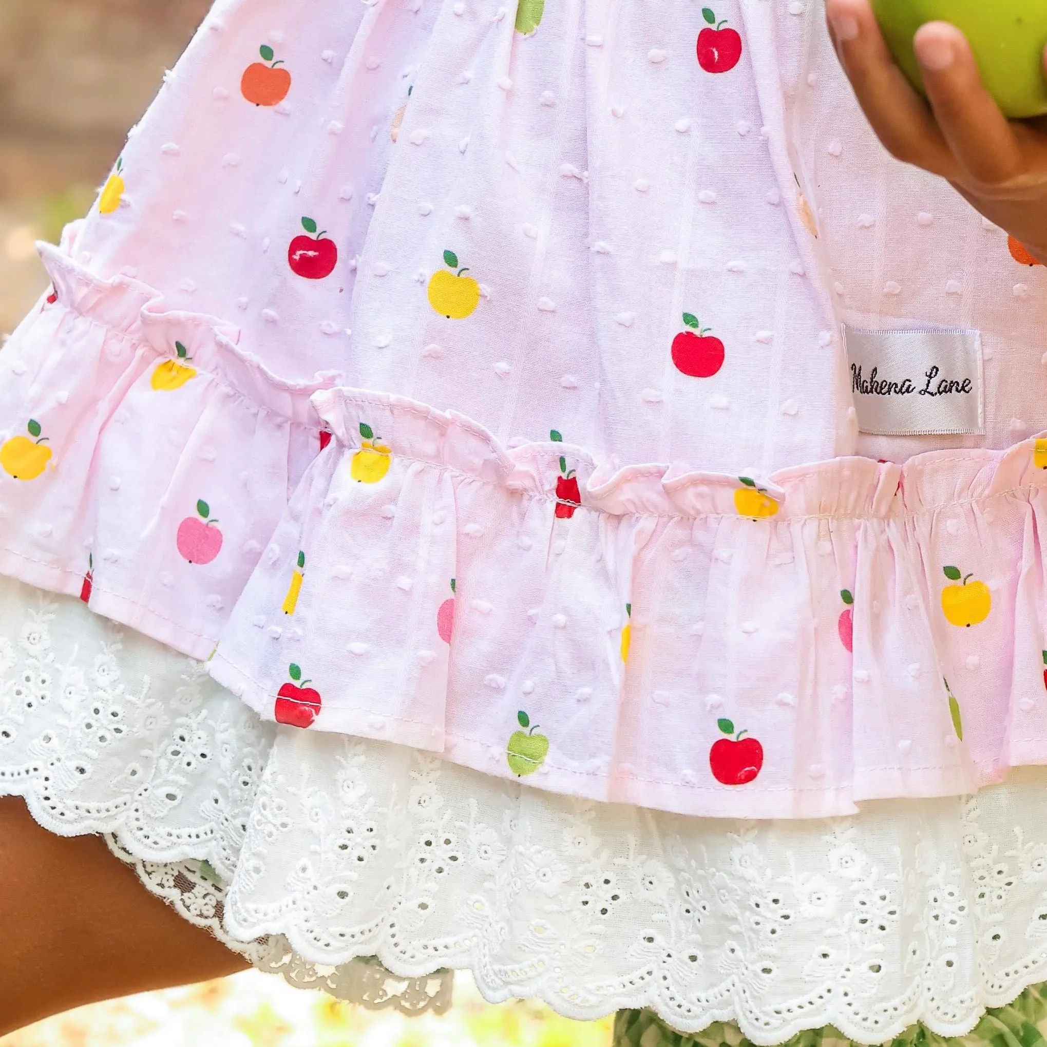 A Is for Apple: Tunic and Tunic Sets with Green Shorties (SIZE 8, 14 and 16 ONLY)