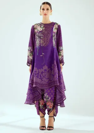 Aamilah purple silk tunic