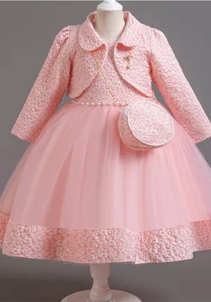 Adorable Autumn and Winter Princess Dress for Little Girls