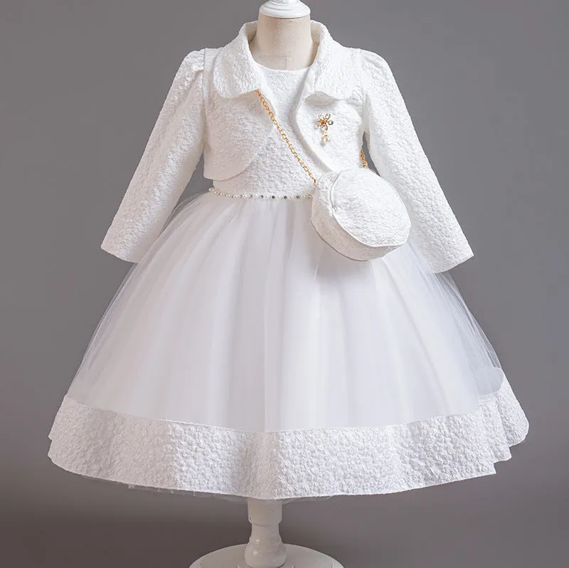 Adorable Autumn and Winter Princess Dress for Little Girls