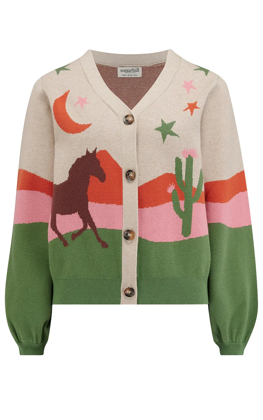 Adrian Cardigan Oatmeal Desert Cowgirl