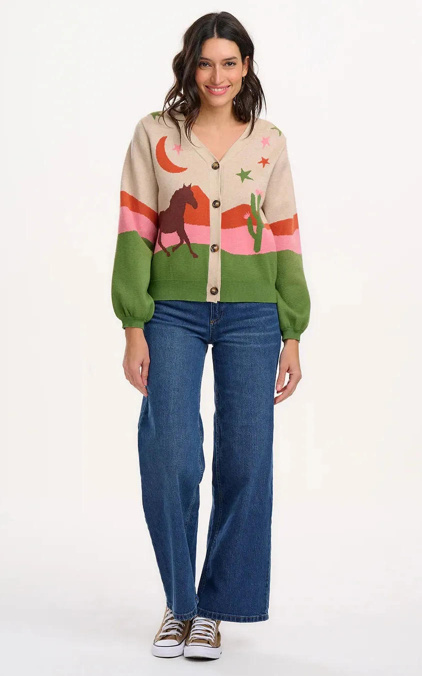 Adrian Cardigan Oatmeal Desert Cowgirl