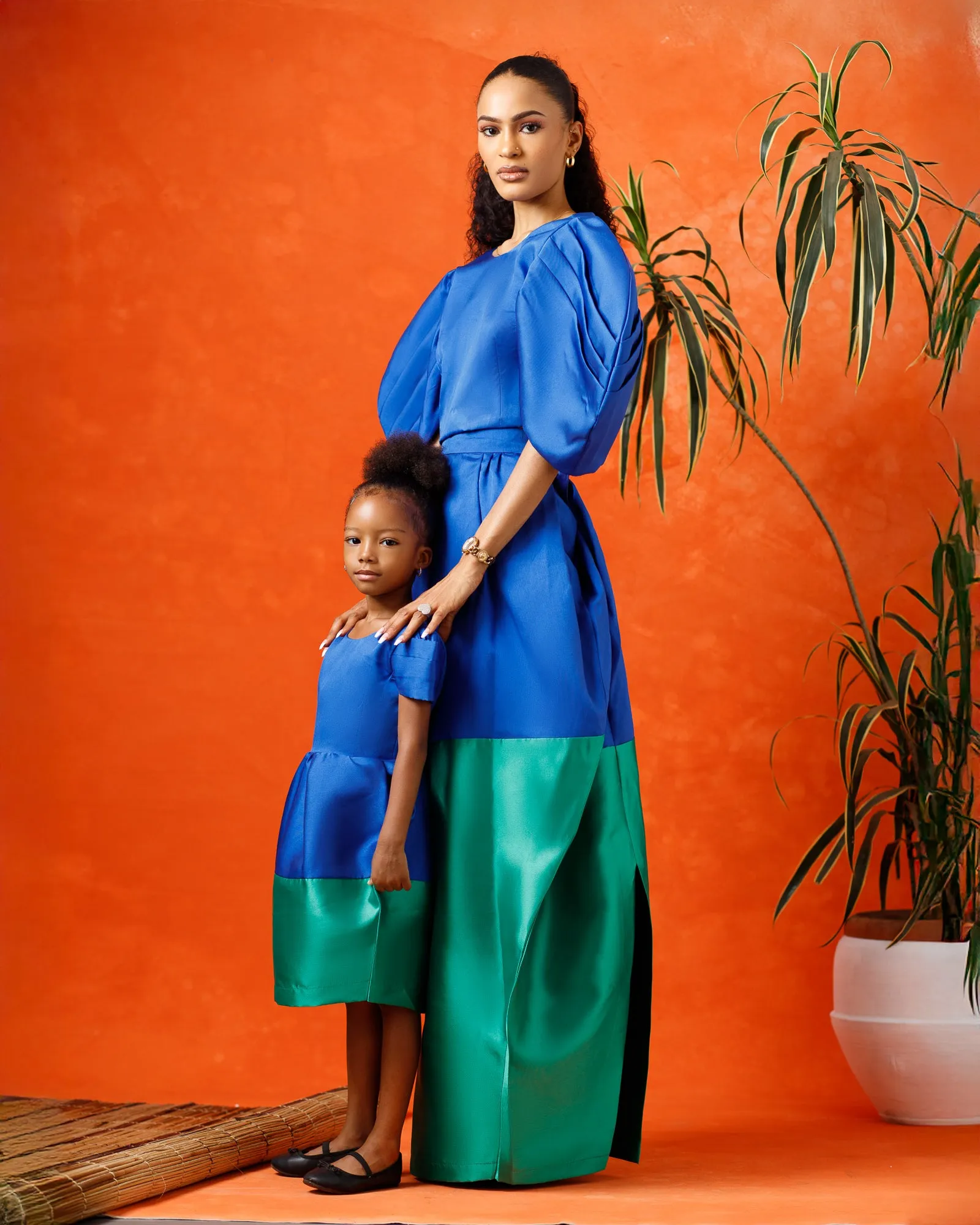 Aelia Two-Piece Set (Blue/Green)