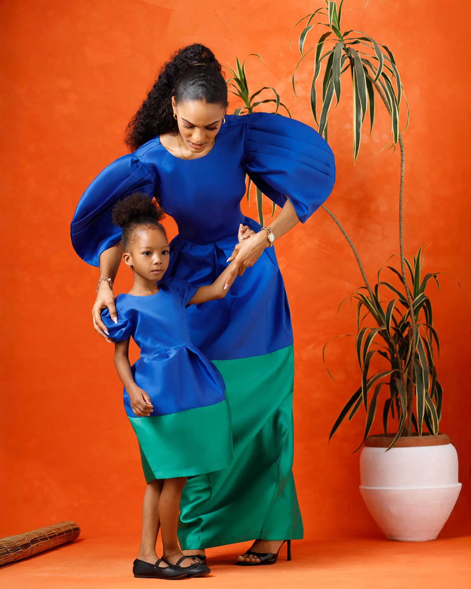 Aelia Two-Piece Set (Blue/Green)