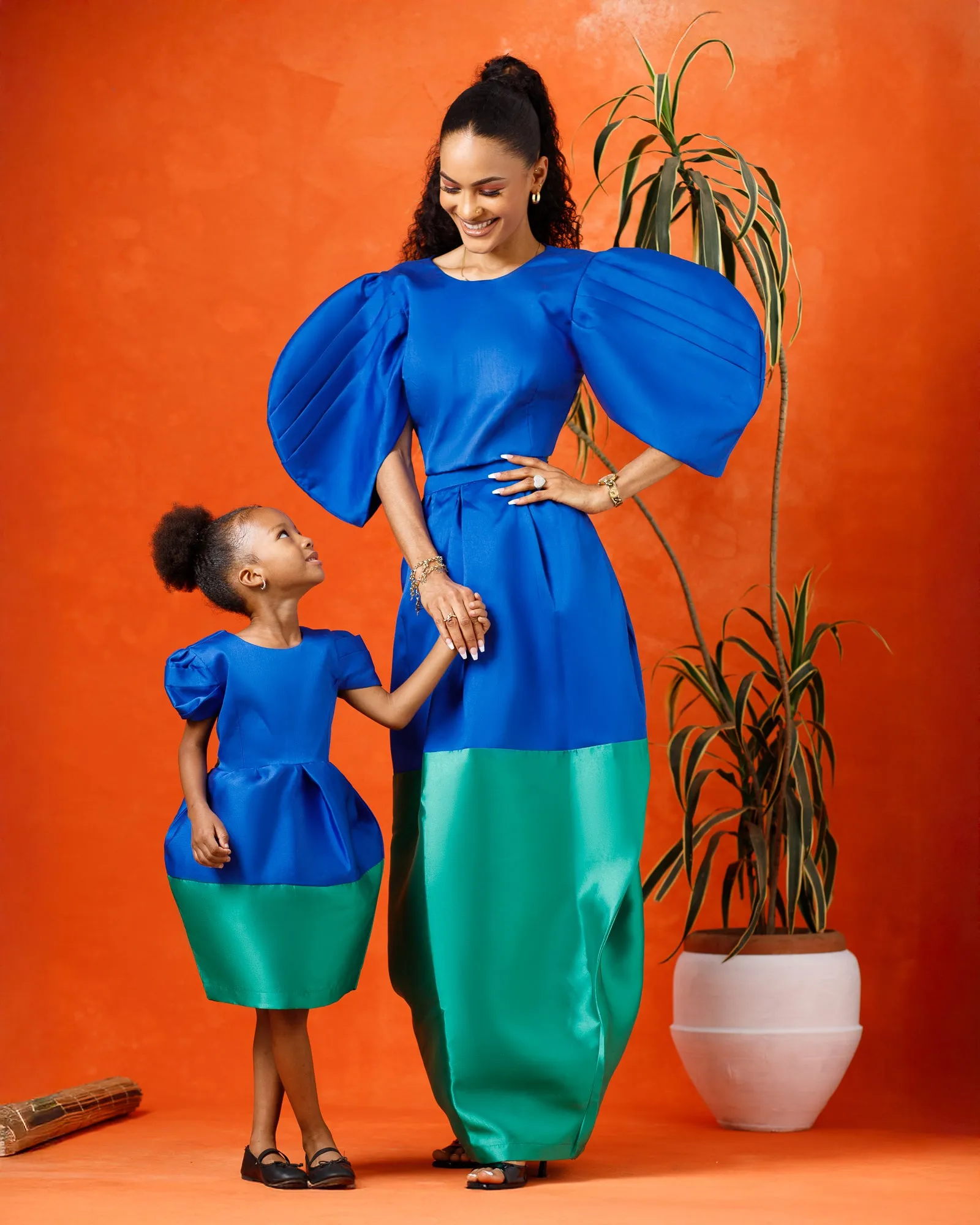 Aelia Two-Piece Set (Blue/Green)
