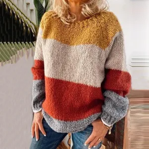 Alpine Glow Comfortable Knit Sweater