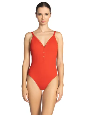 Amy One Piece V Neck ::RET