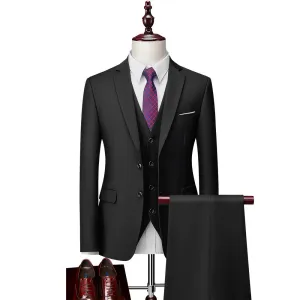 Andrew | Men's Business / Wedding Suit | Black