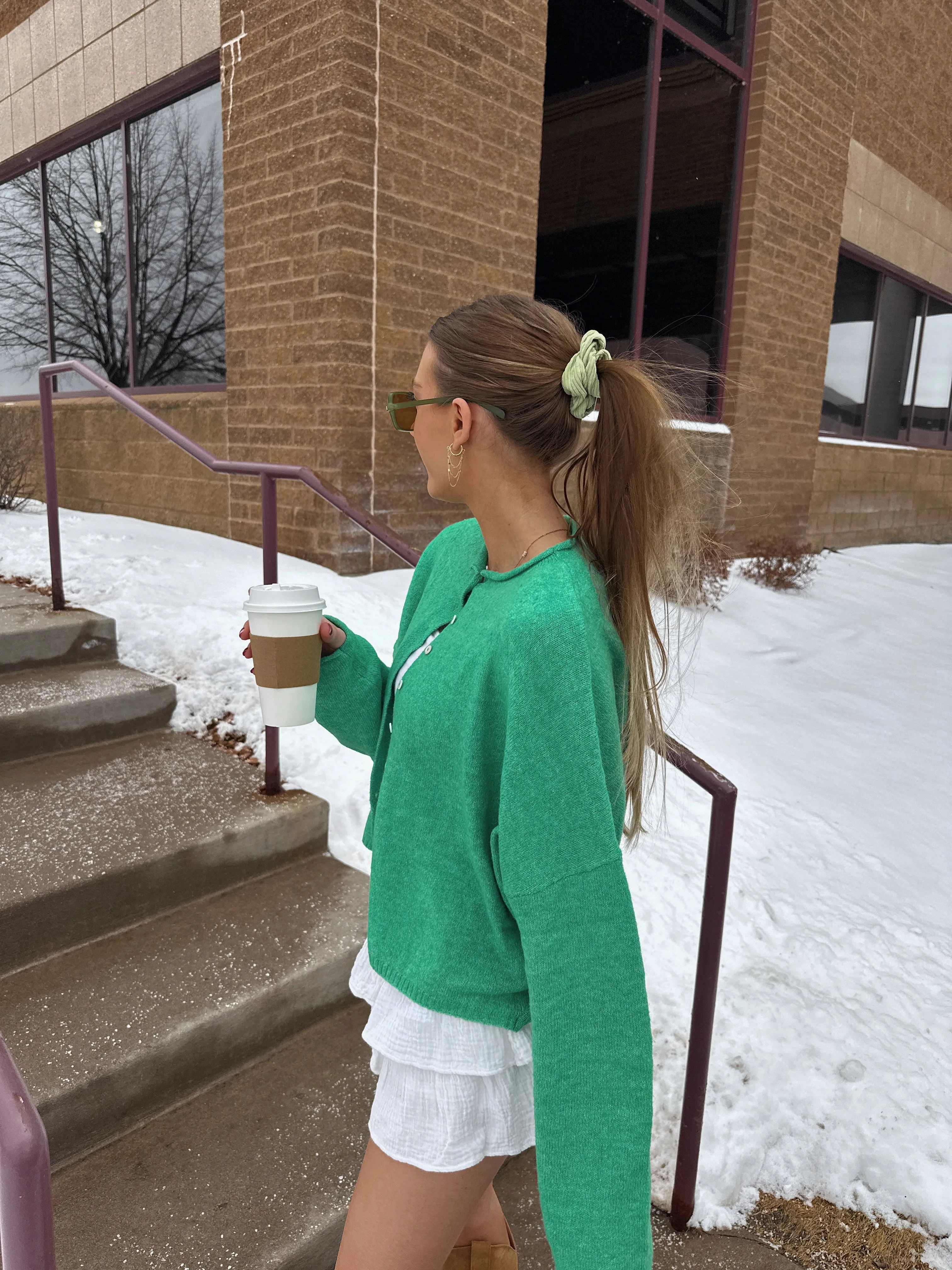 Ashtyn Cardigan - Kelly Green