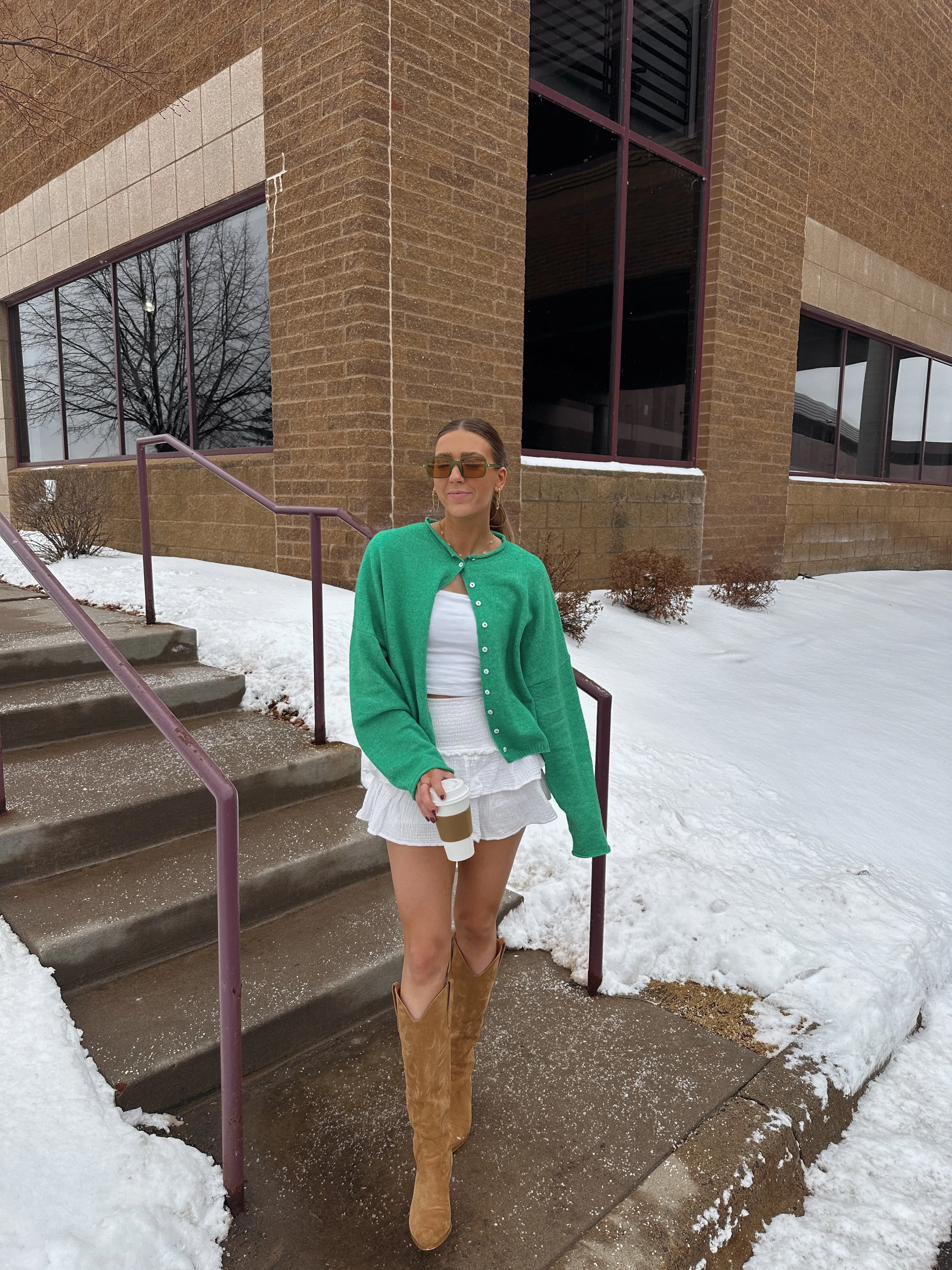 Ashtyn Cardigan - Kelly Green