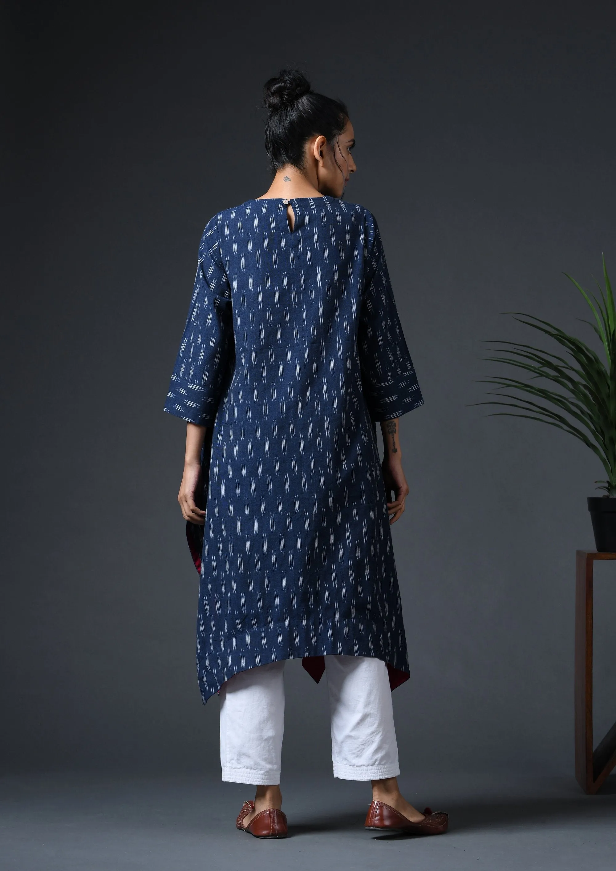 ASYMMETRICAL IKAT TUNIC