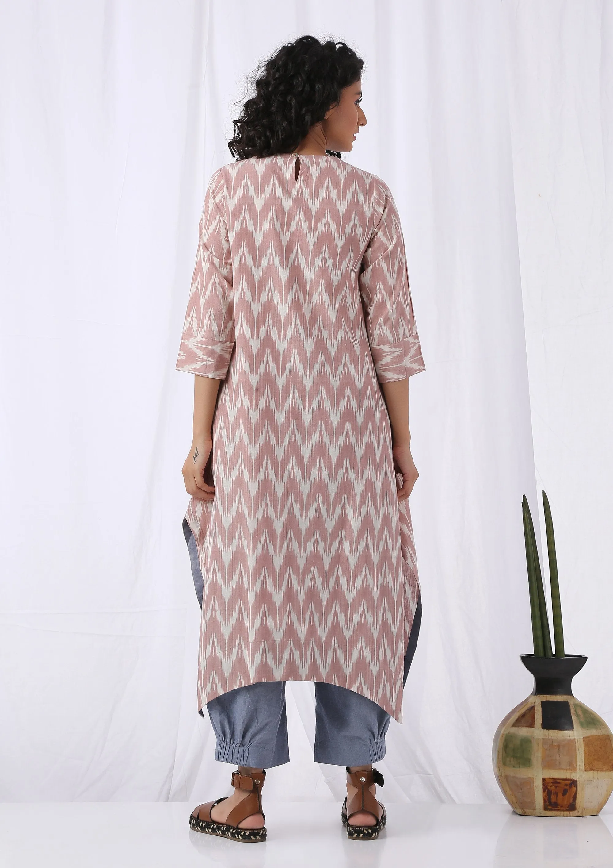 ASYMMETRICAL IKAT TUNIC