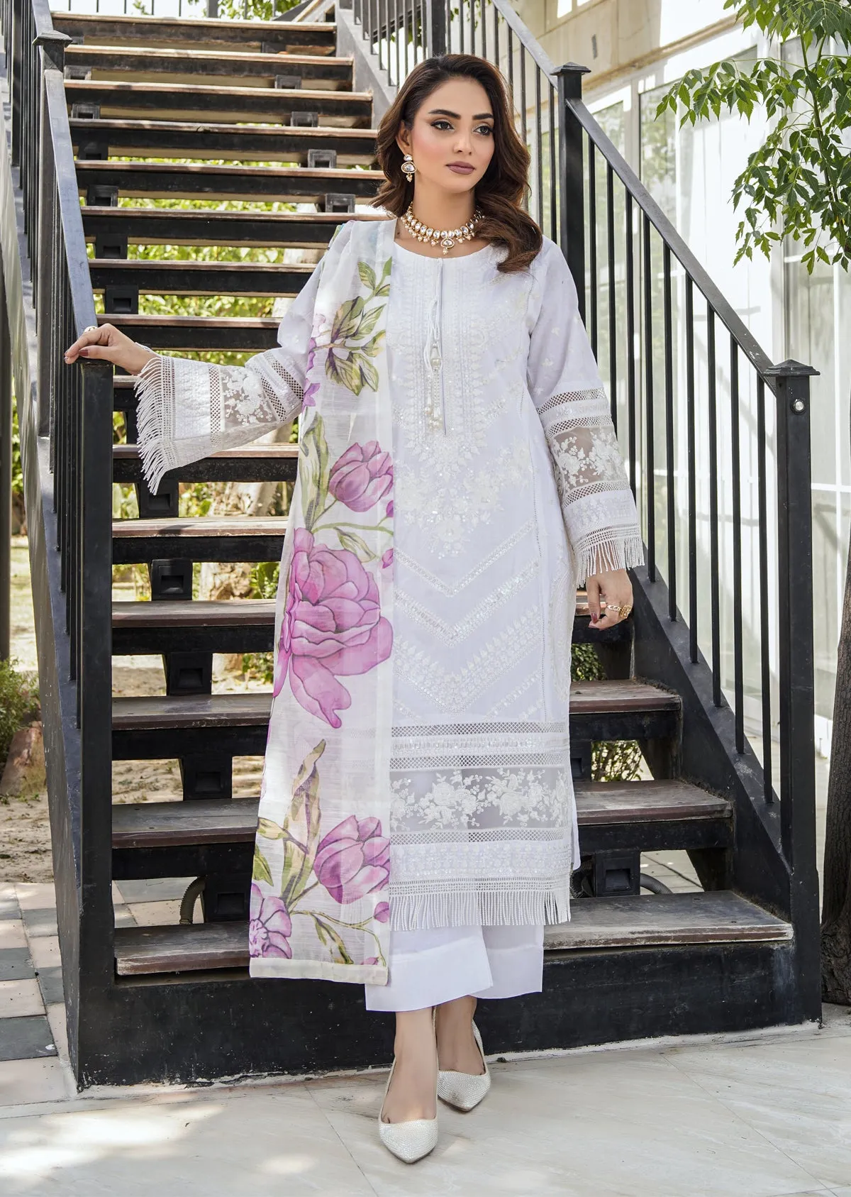 ATR-1129 - Offwhite - Sehrish B Lux Cotton