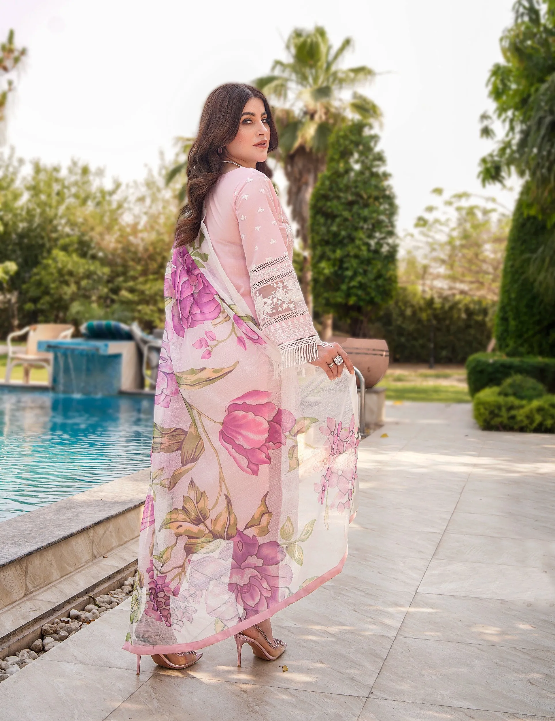 ATR-1129 - Pink - Sehrish B Lux Cotton