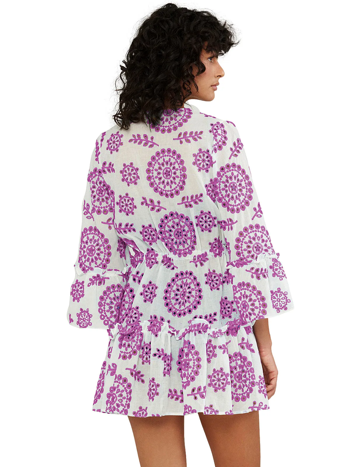 Azalea Ruffled Short Kimono ::RET