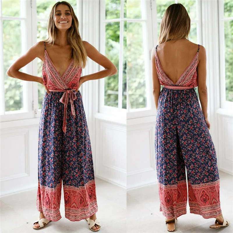 Backless Summer Jumpsuit
