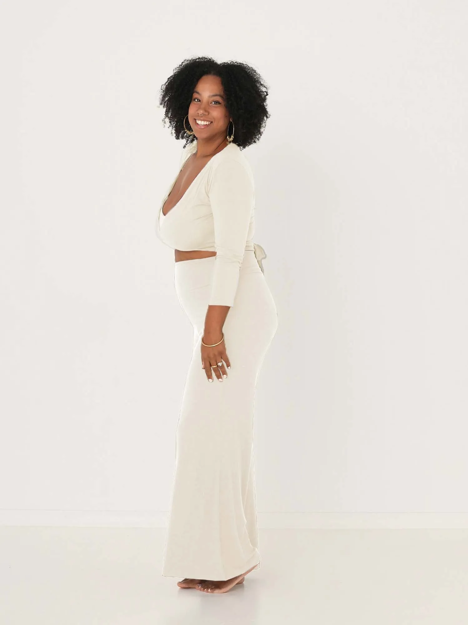 Bamboo Palazzo Pant 2.0 - Cream
