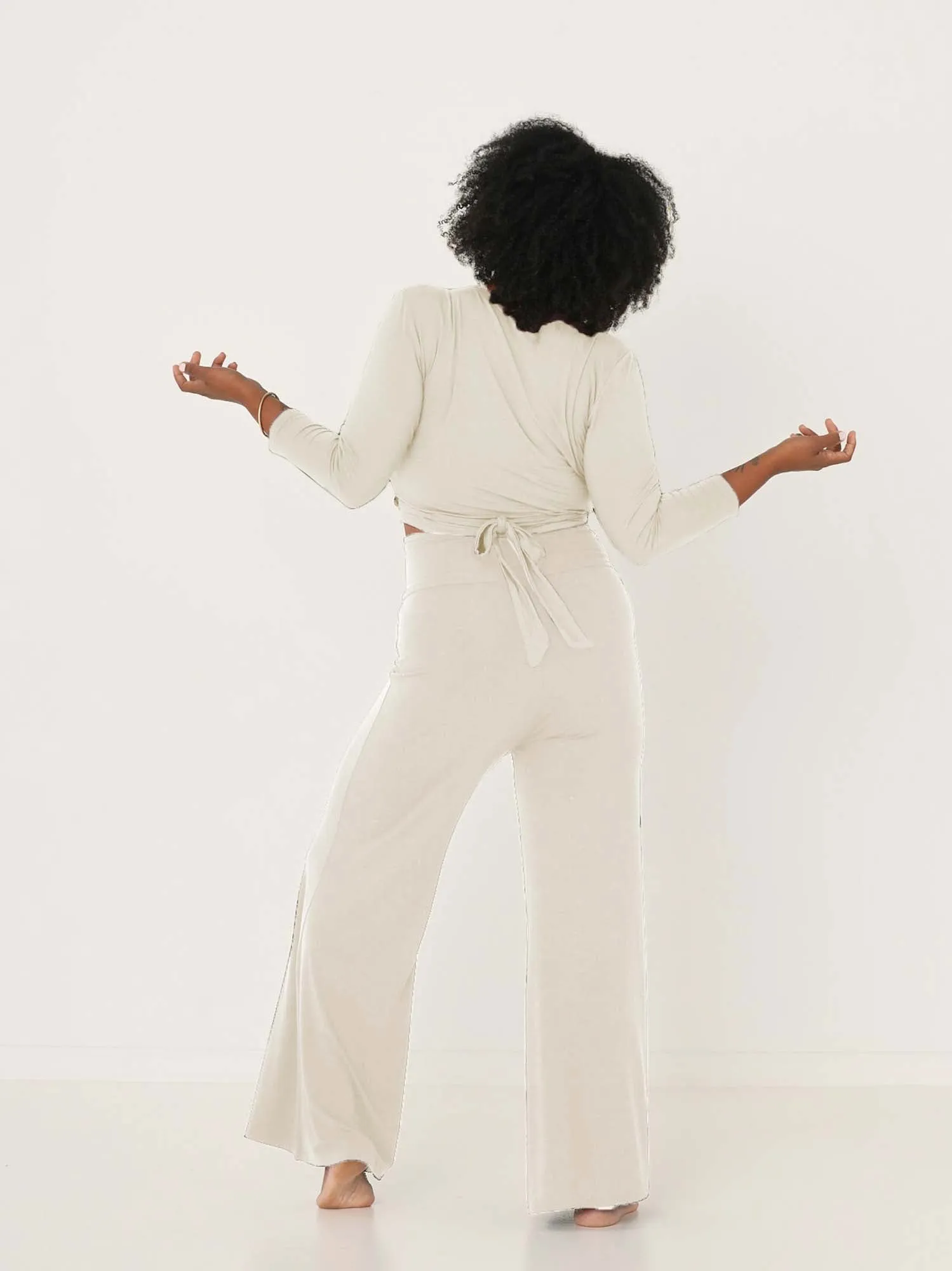 Bamboo Palazzo Pant 2.0 - Cream