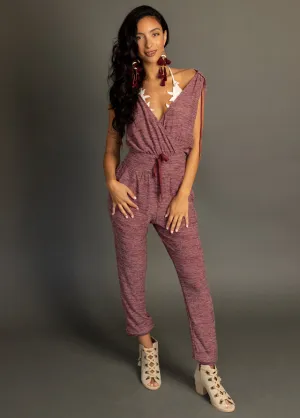 Baylee Jumpsuit in Heather Plum