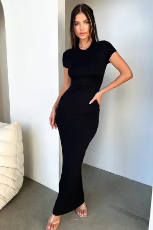 Black Bodycon Maxi Dress