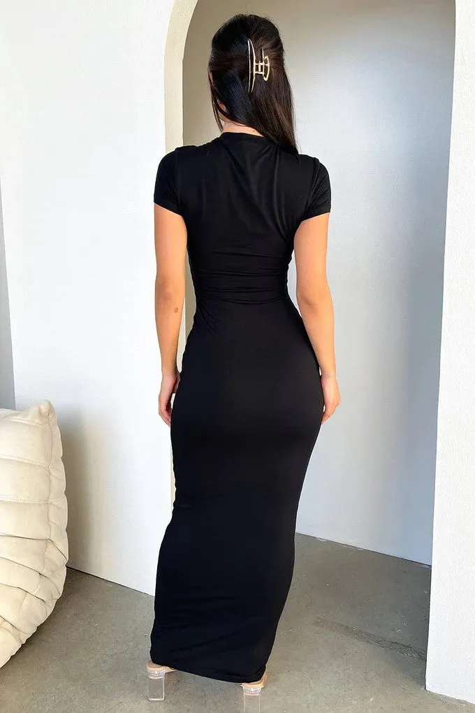 Black Bodycon Maxi Dress