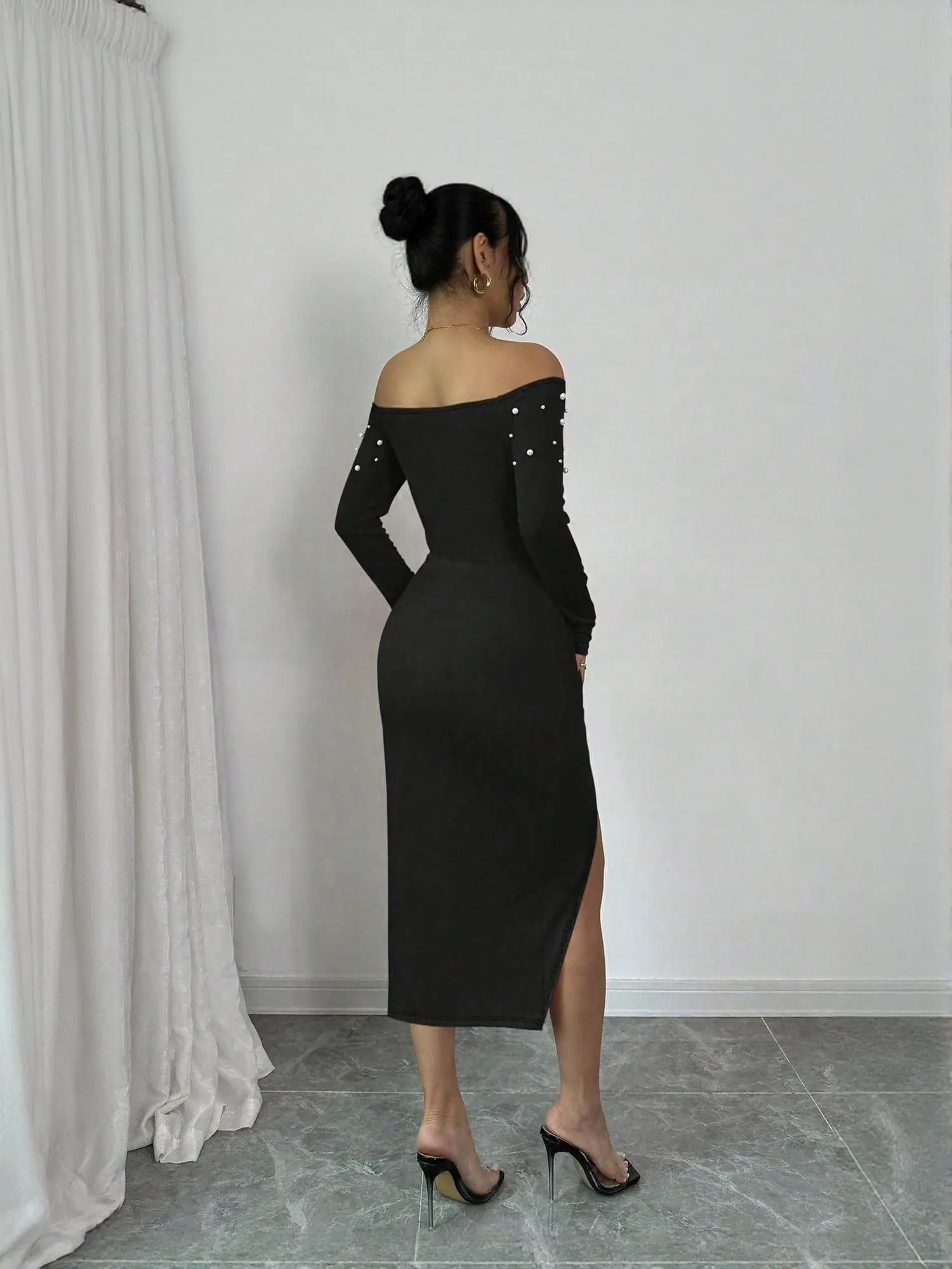 Black Off Shoulder Dress