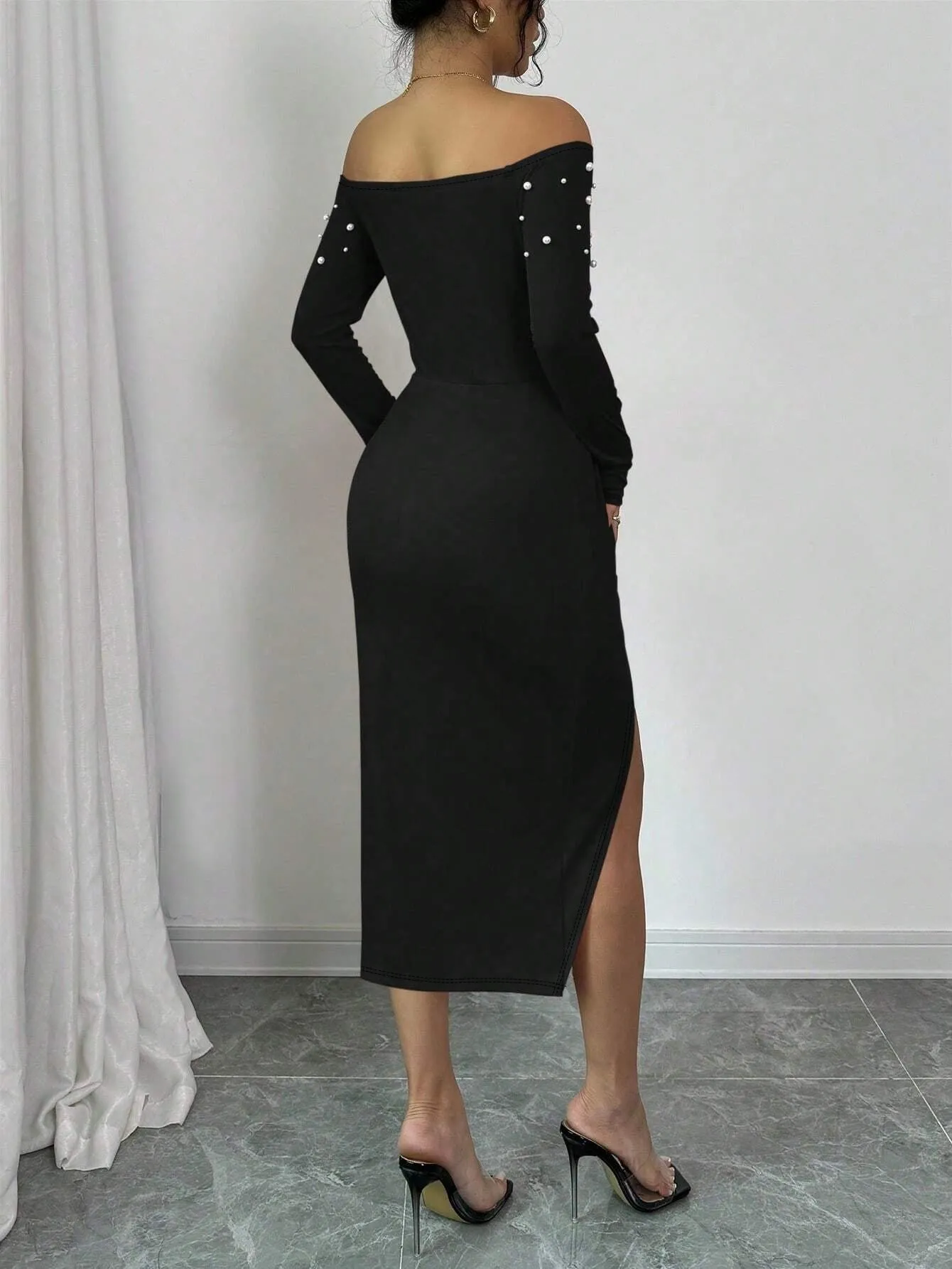 Black Off Shoulder Dress