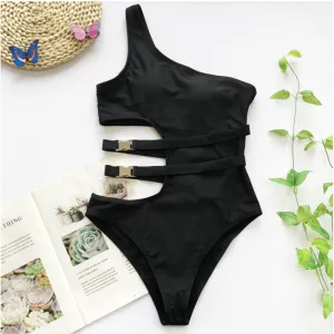 Black One Piece Swimsuit
