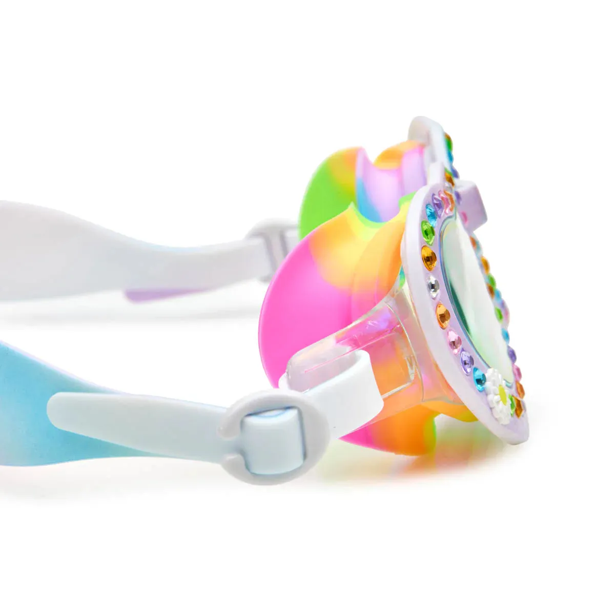 Bling20- Bright Bouquet of Daisies Swim Goggles