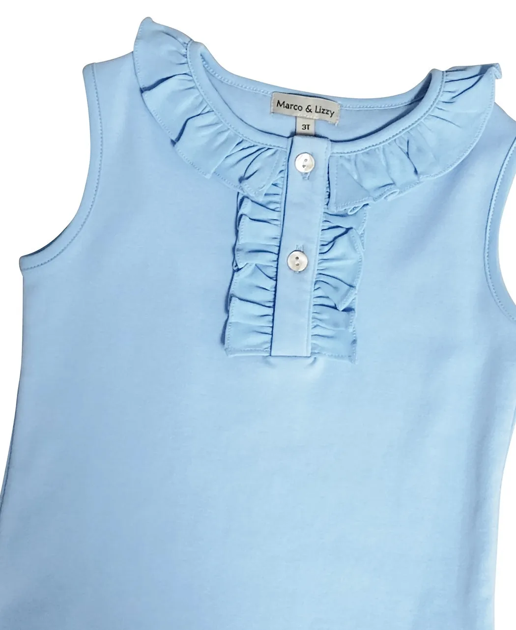 Blue Girl's Pima Top