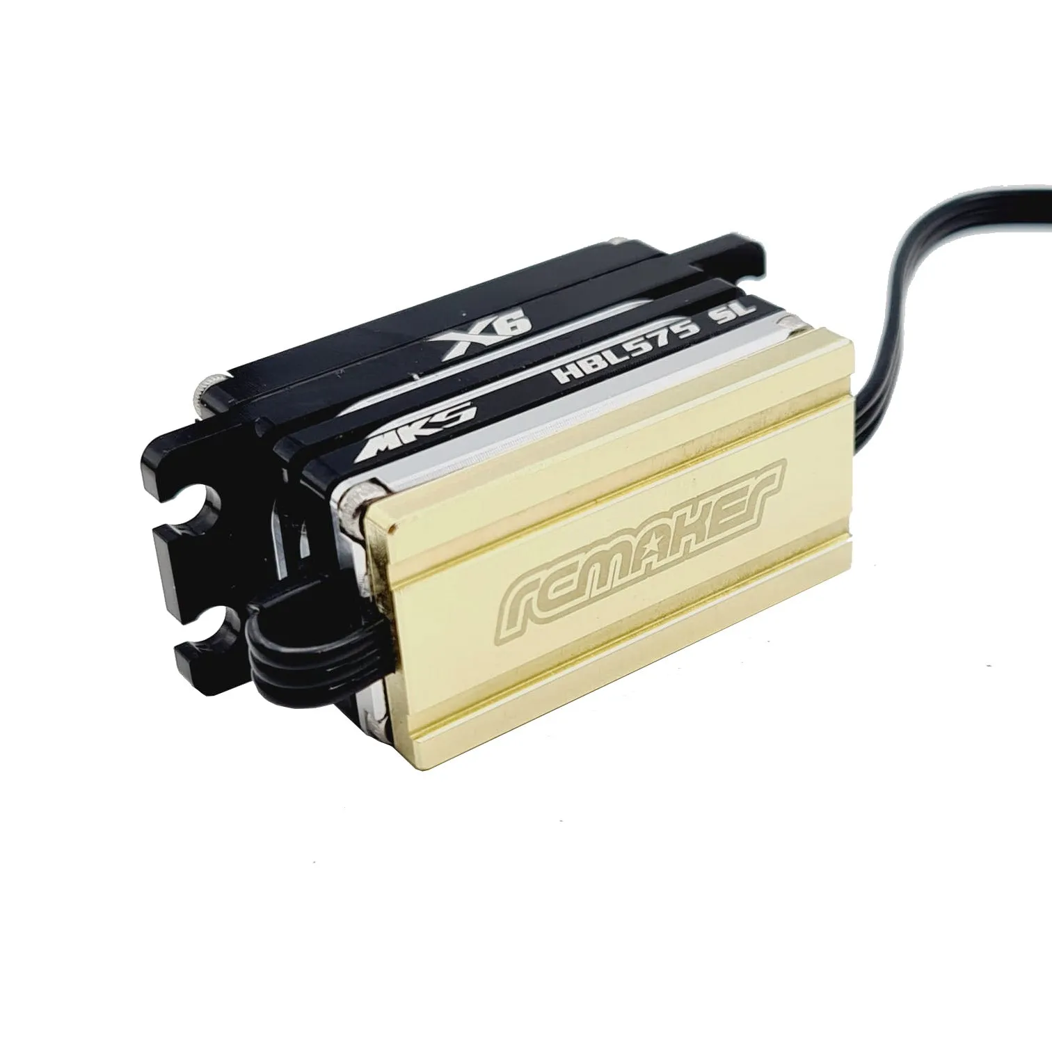 Brass Servo Weight (Type 2 - w/ Wire Route)