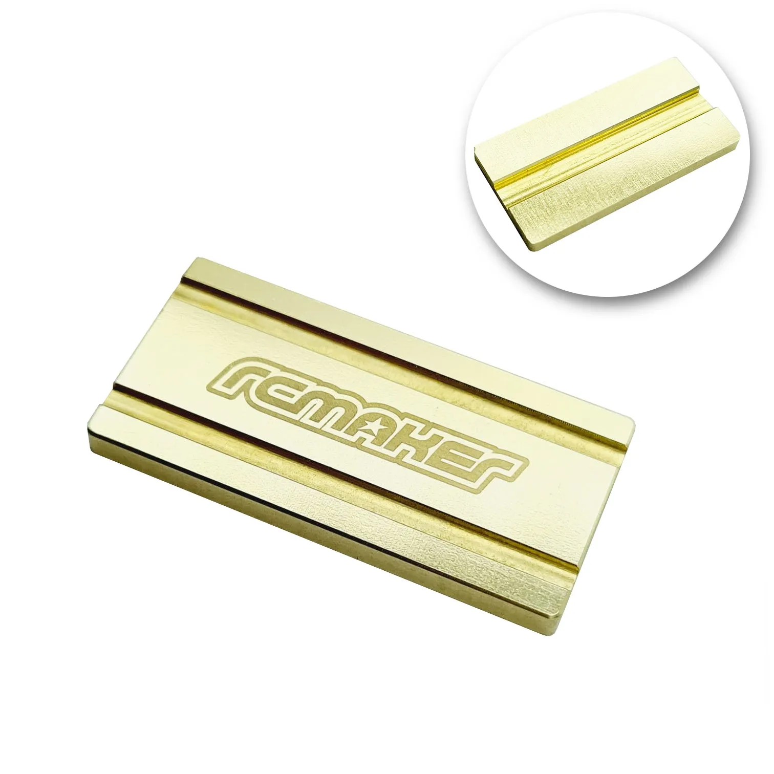 Brass Servo Weight (Type 2 - w/ Wire Route)