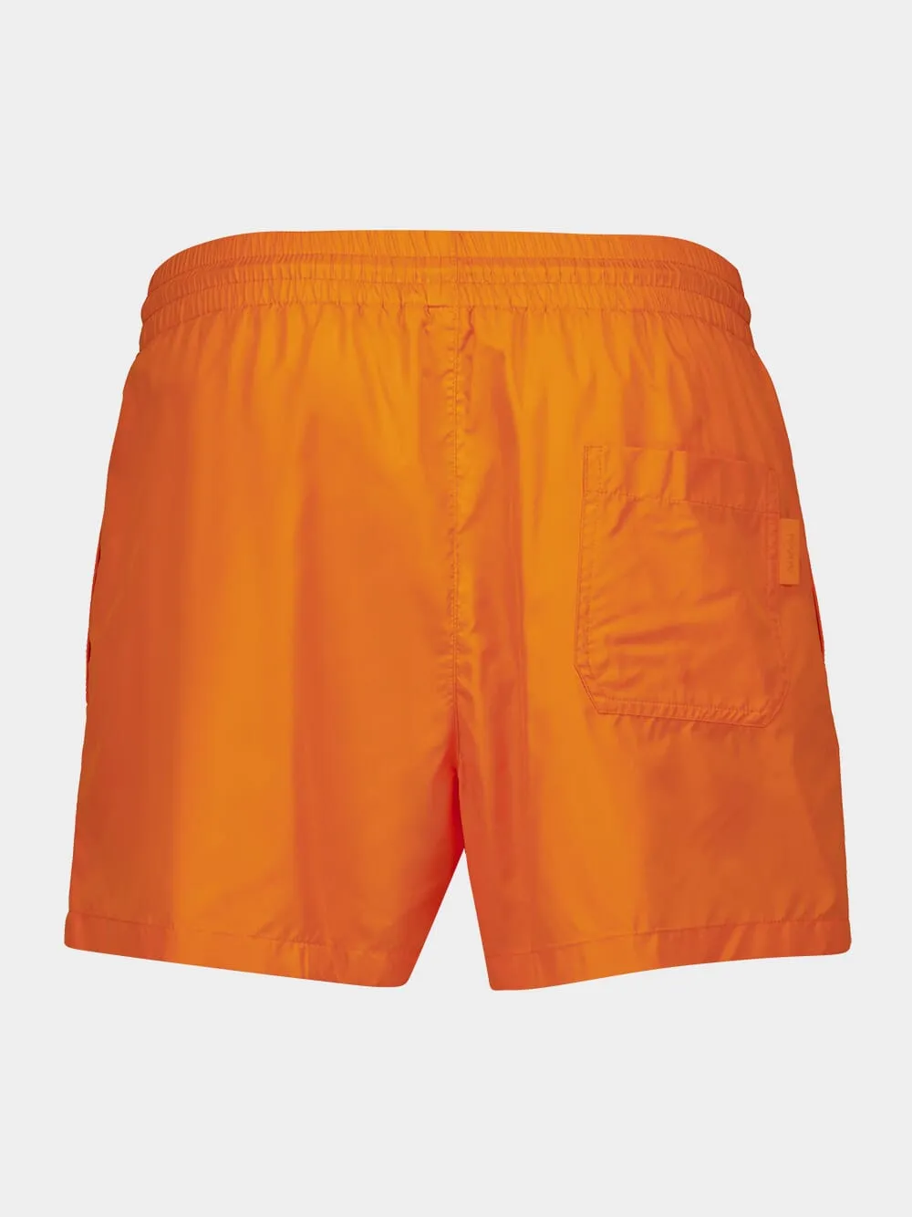 Bright Orange Technical Poplin Swim Shorts