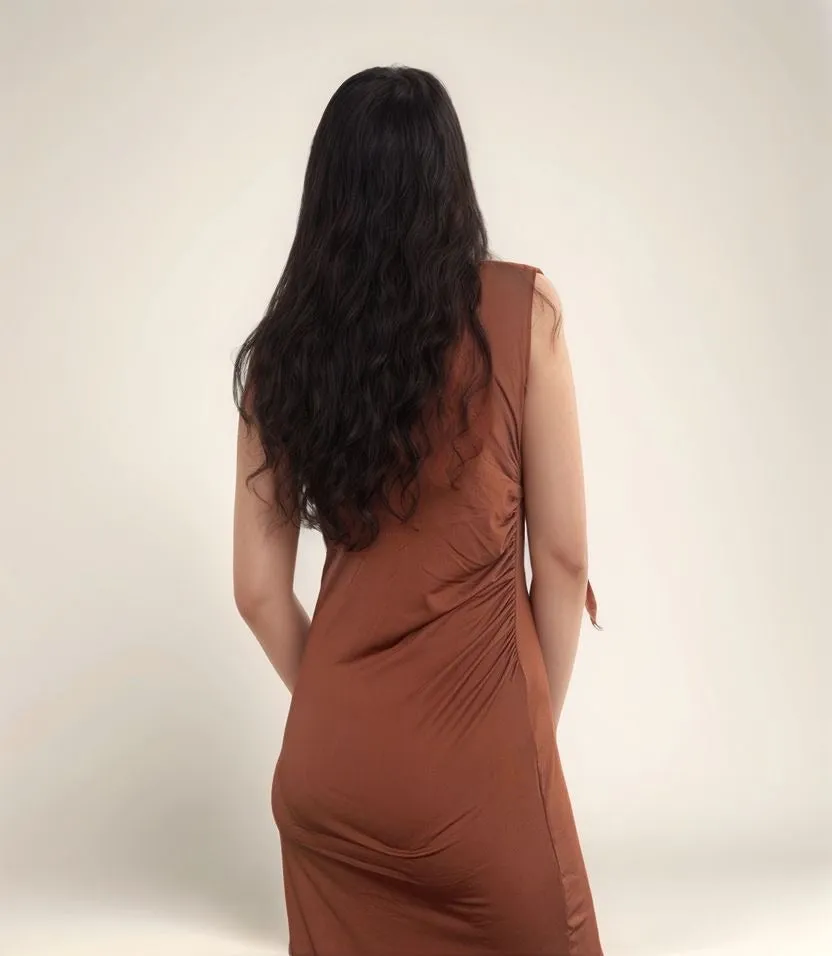 Brown Tank Slip Dress