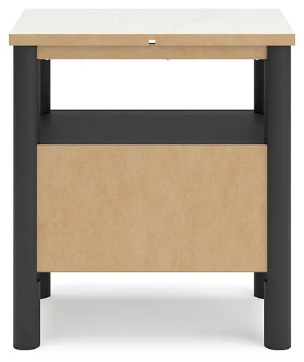 Cadmori Queen Upholstered Bed with Mirrored Dresser, Chest and 2 Nightstands