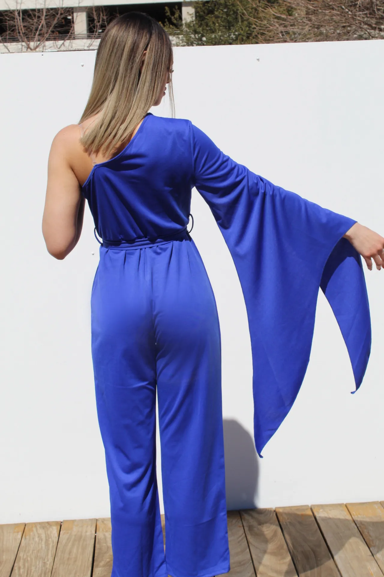 Cape One Sleeve Jumpsuit