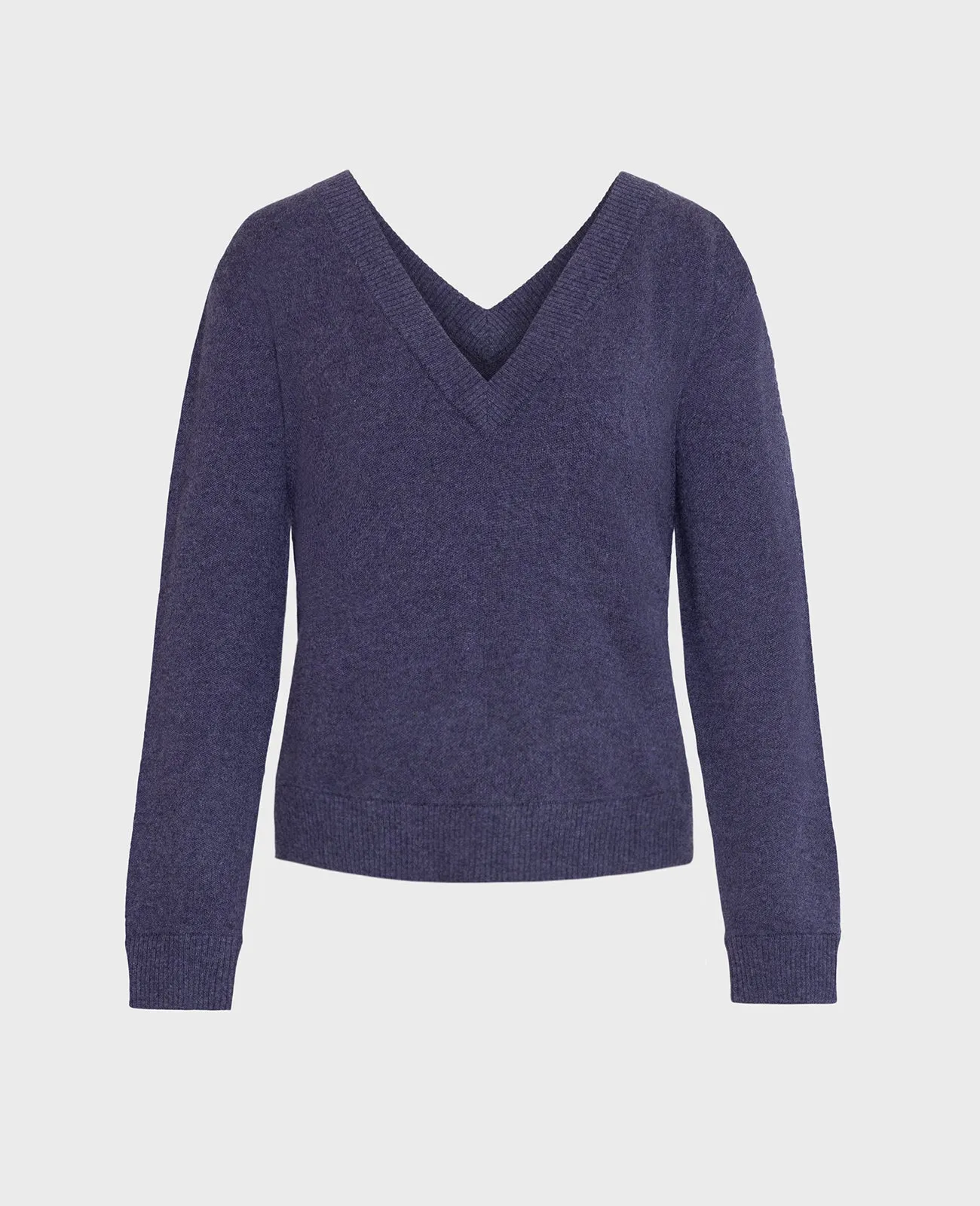 Cashmere Double V-Neck Sweater