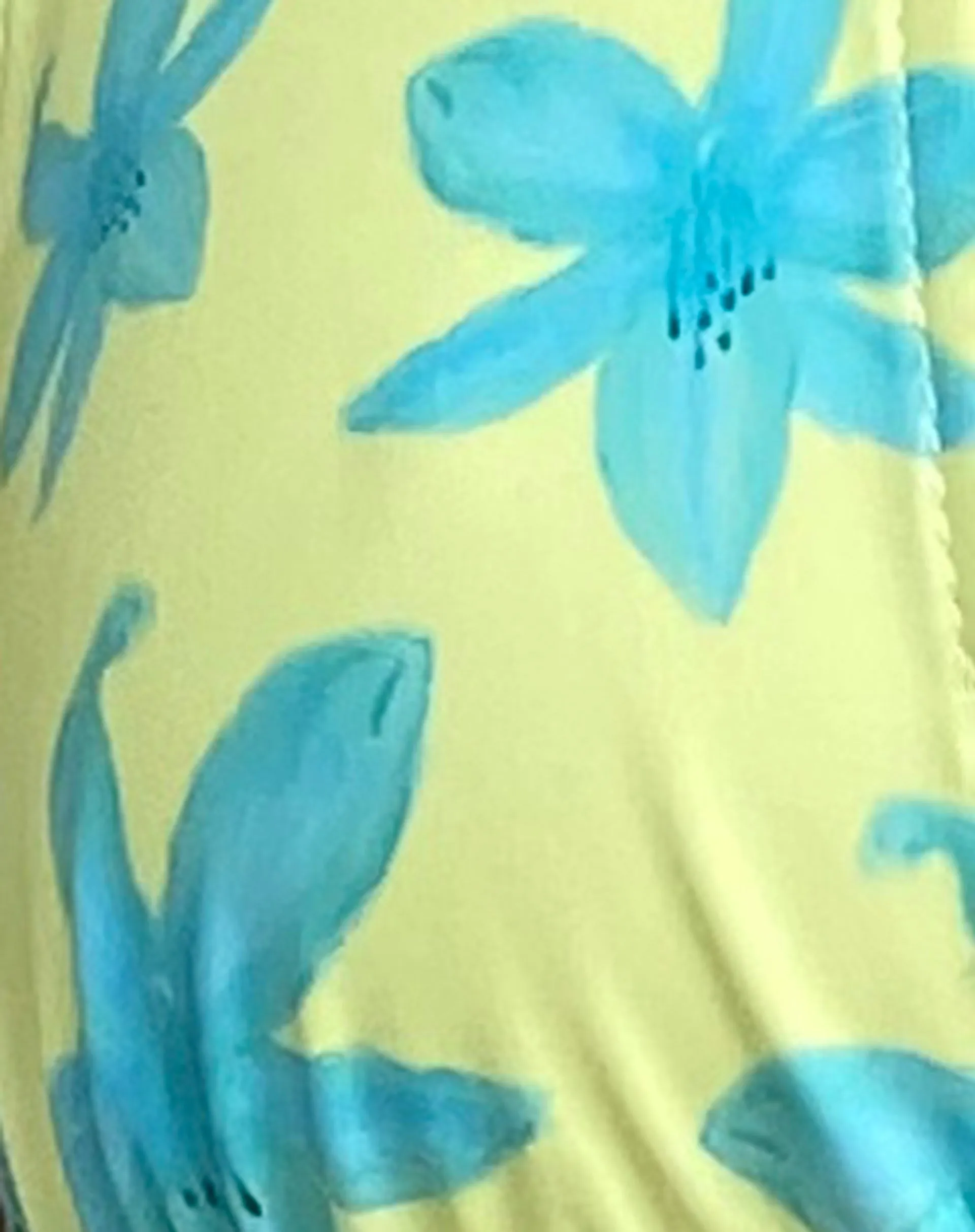 Cerry Bikini Top in Yellow Painted Flower