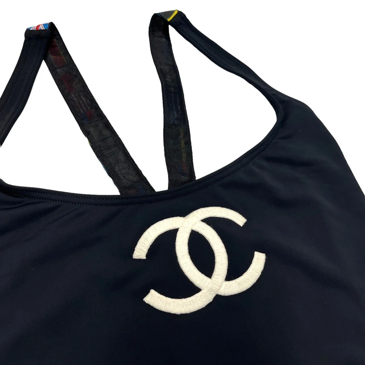 Chanel Black Logo One Piece