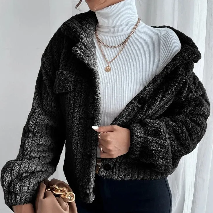 Chiara – Cozy Teddy Jacket for Women