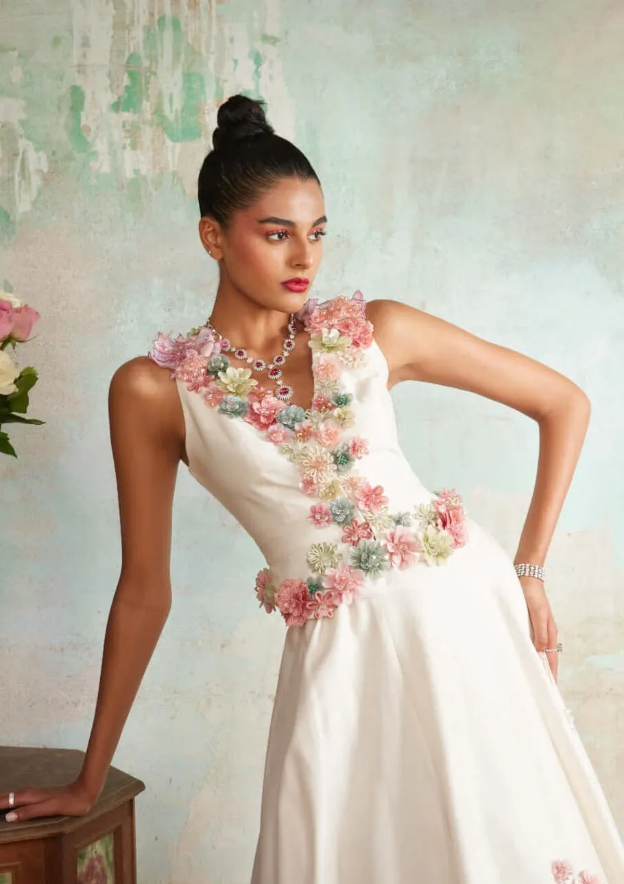 Classic ivory lehenga gilet set