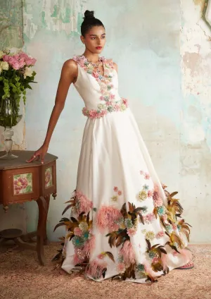 Classic ivory lehenga gilet set