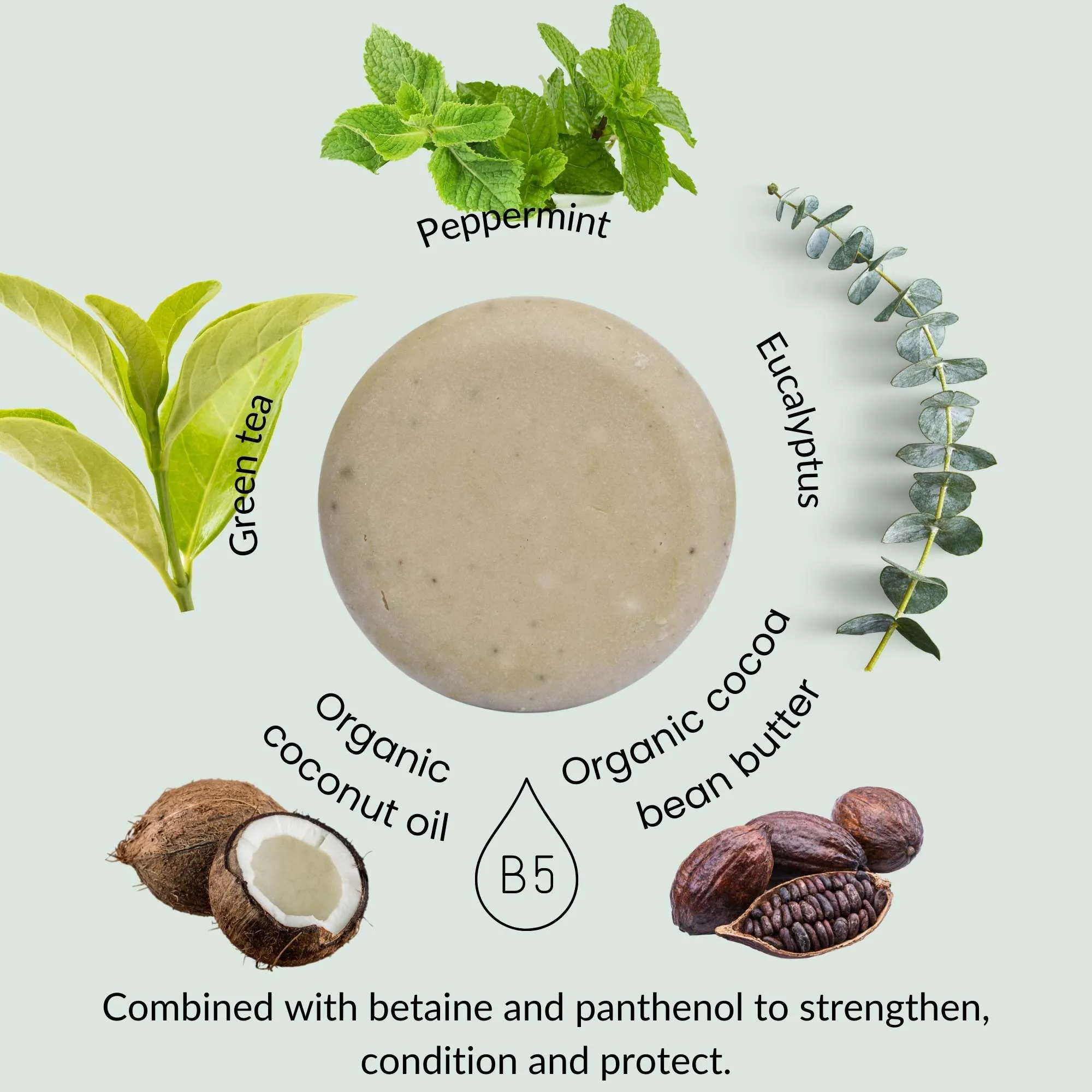 Clean Green Matcha Balancing Shampoo Bar from ACALA
