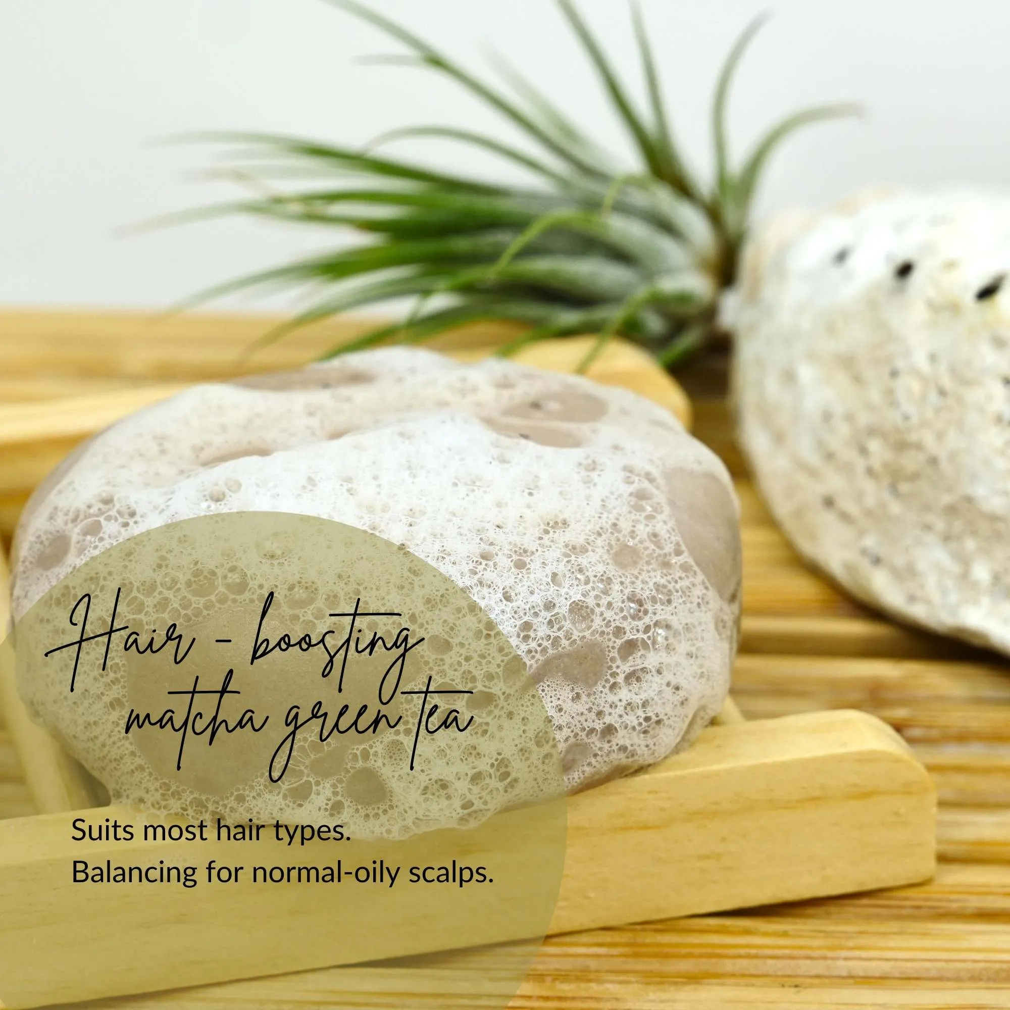 Clean Green Matcha Balancing Shampoo Bar from ACALA