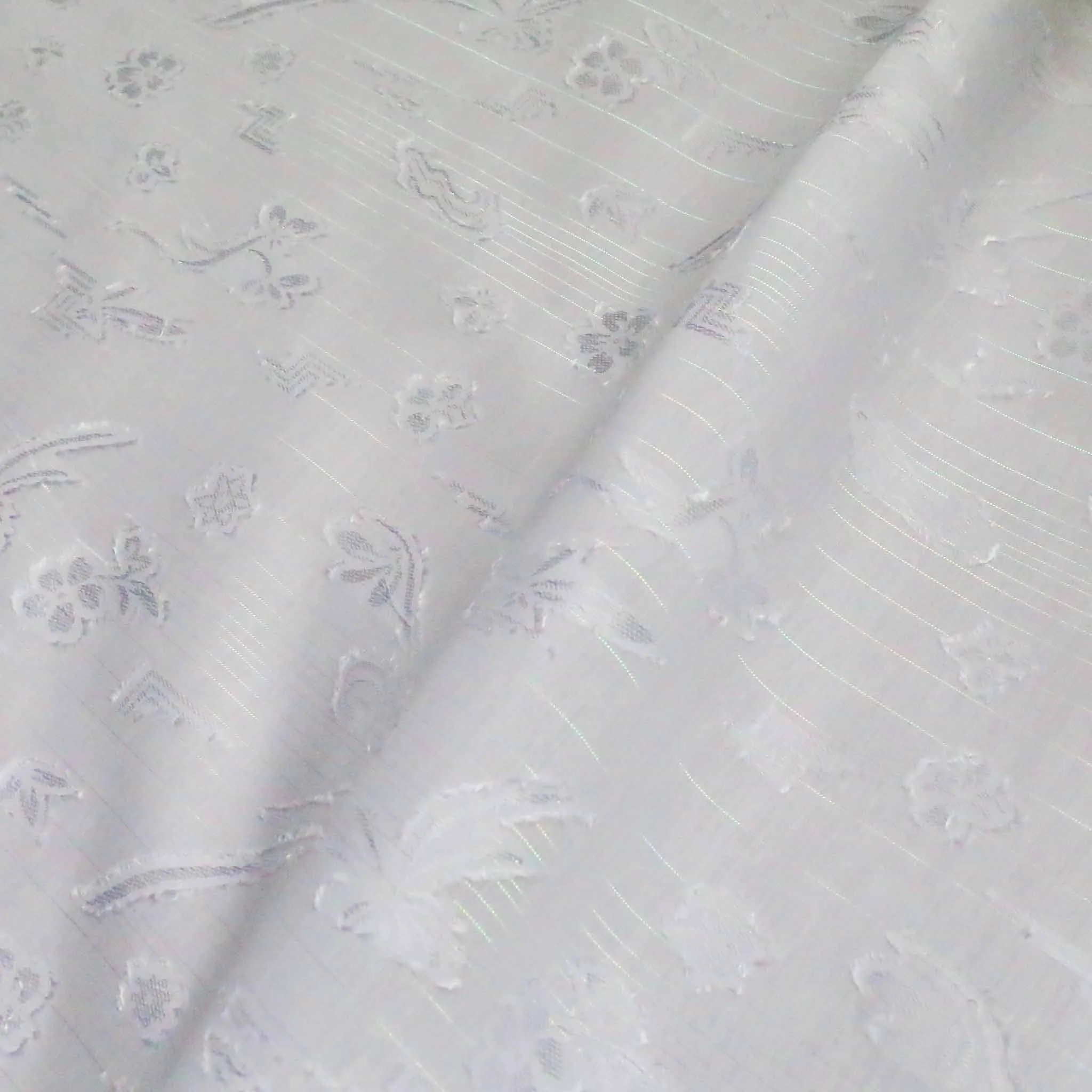 Clipped PolyCotton Fabric - Off-white