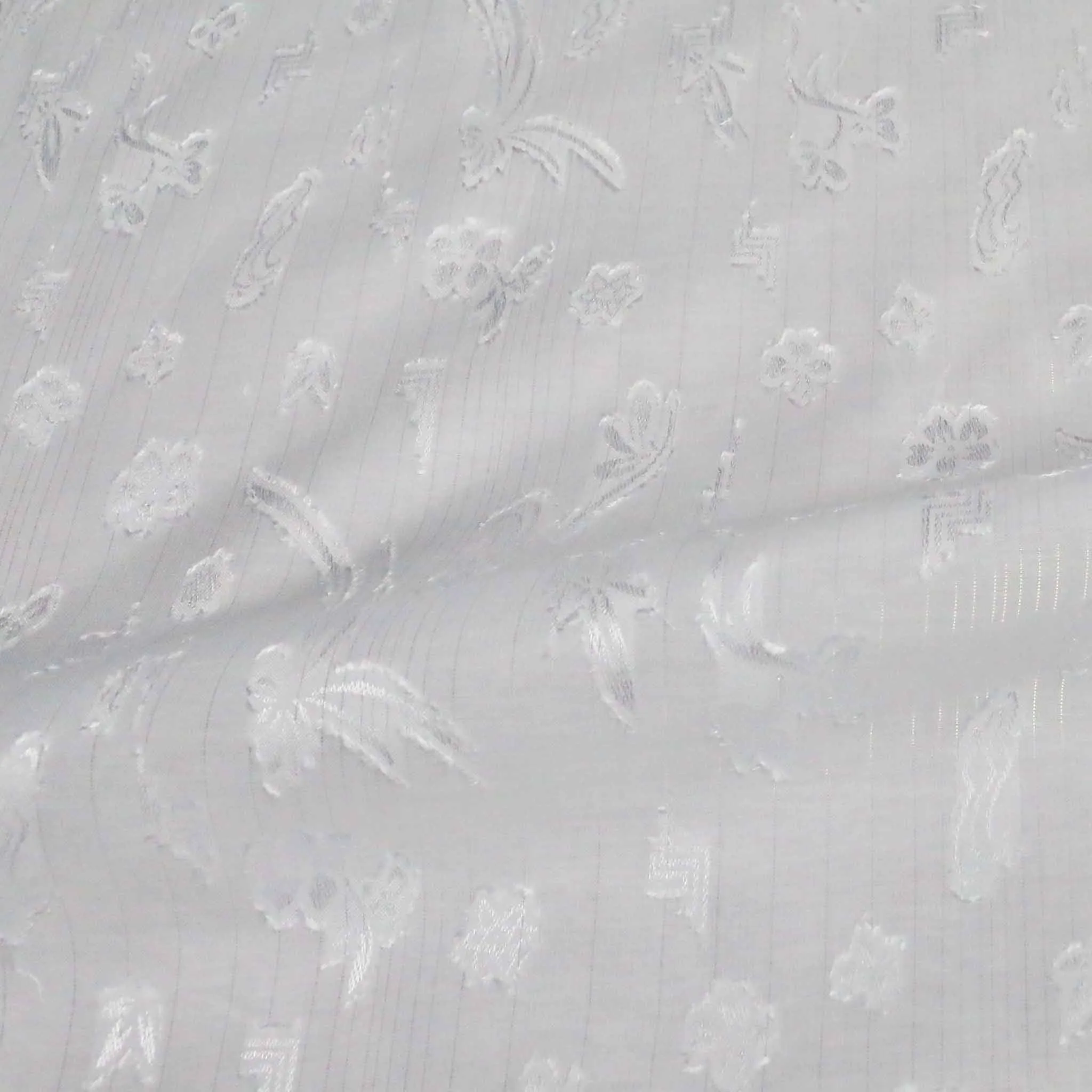 Clipped PolyCotton Fabric - Off-white